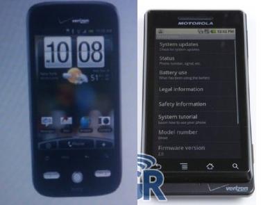 Motorola Droid and HTC Droid Eris