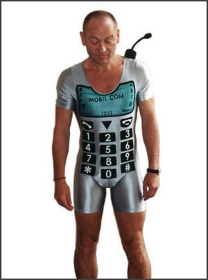 Cell phone costume for Halloween 4