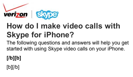 Verizon iPhone Skype