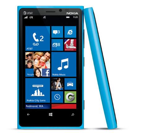 Cyan AT&T Nokia Lumia 920