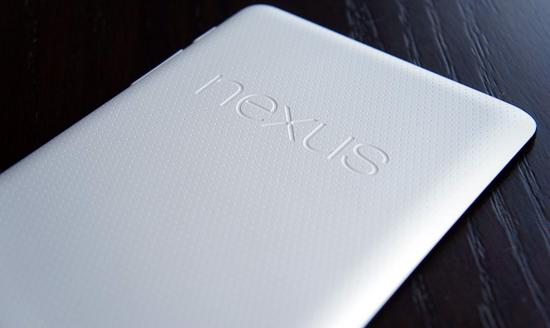 Nexus 7 rear white Google I/O limited edition