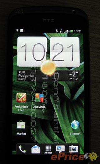 HTC Ville Android 4.0 Sense 4.0 home screen