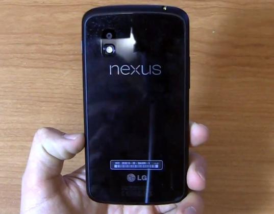 Google LG Nexus 4 rear