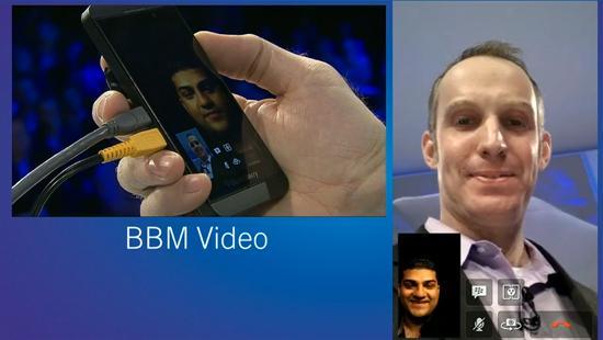 BlackBerry 10 BBM Video demo