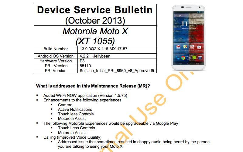 U.S. Cellular Moto X camera update leak