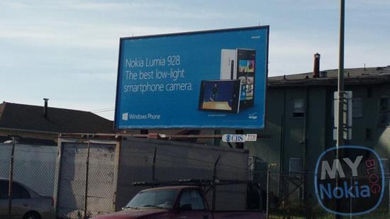Verizon Nokia Lumia 928 billboard leak