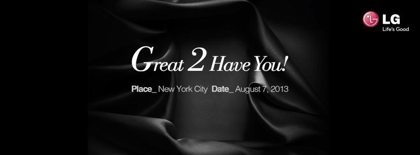 LG Great 2 Have You August 7 event teaser