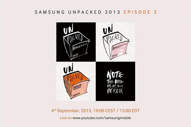 Samsung Unpacked 2013 Episode 2 event invitation