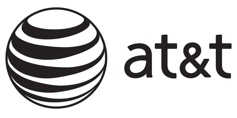 AT&T logo black and white