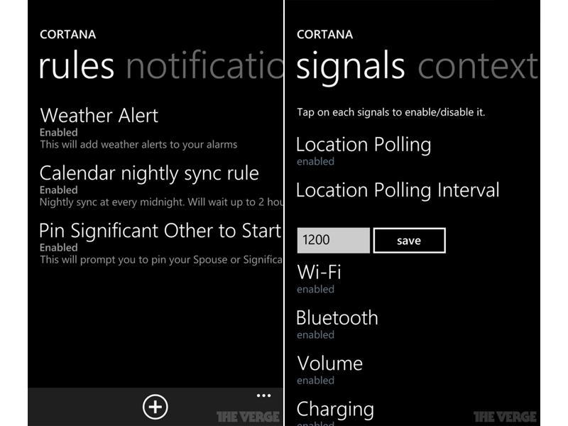 Windows Phone Cortana personal assistant screenshots leak
