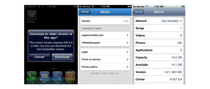 Apple iOS download last compatible version of app