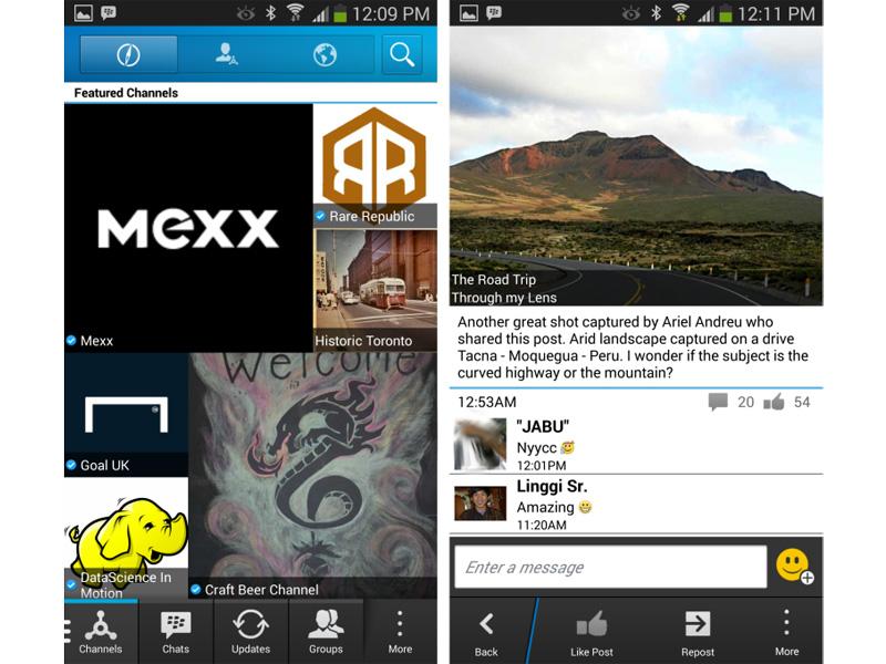 BBM Channels for Android screenshots