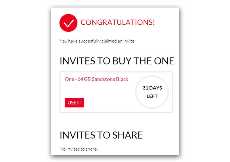 OnePlus One invitation system
