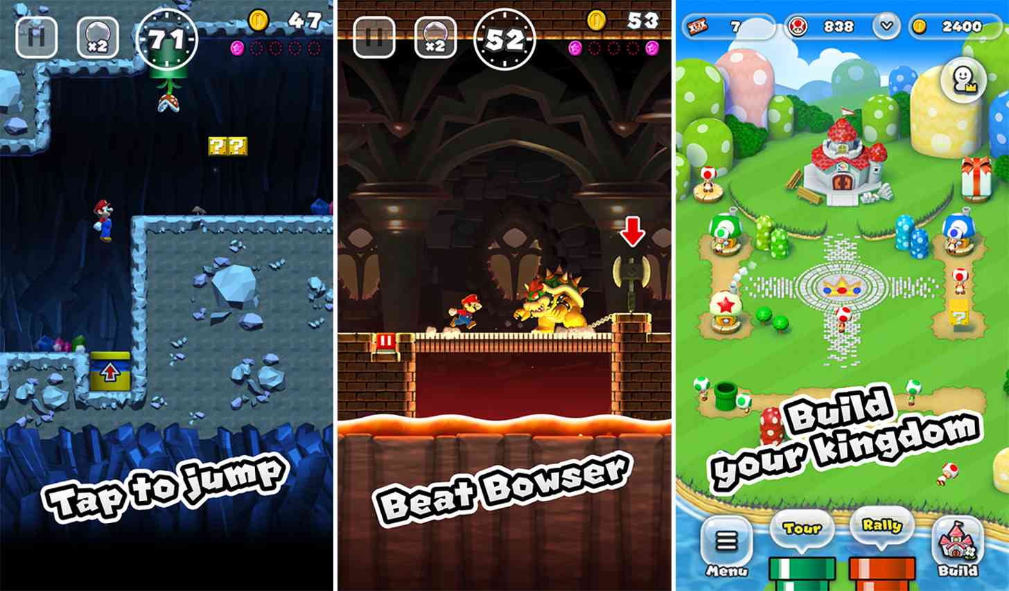 Super Mario Run iOS app features