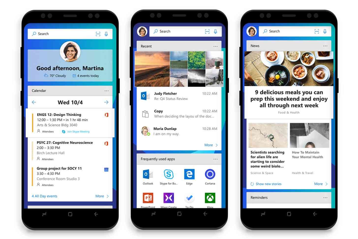 Microsoft Launcher for Android The Feed