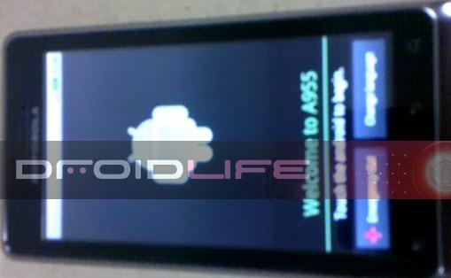 Droid 2 Activation screen