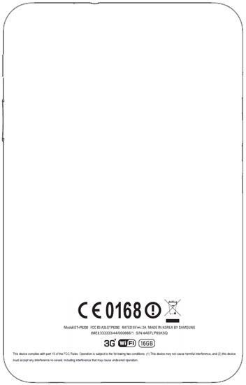 Samsung Galaxy Tab 7.0 Plus AT&T GT-P6200 FCC