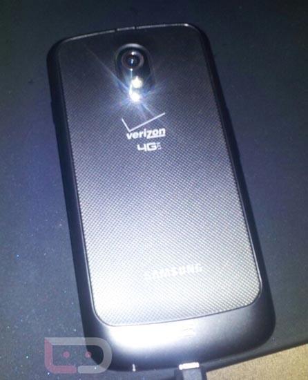 Verizon Galaxy Nexus rear branding