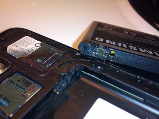 Samsung Galaxy S II Skyrocket explodes