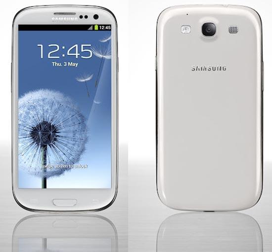 White Samsung Galaxy S III