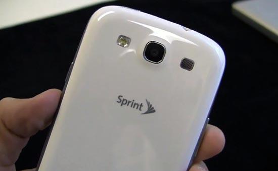 Sprint Samsung Galaxy S III rear