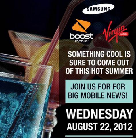 Boost Mobile, Virgin Mobile, Samsung August 22 event