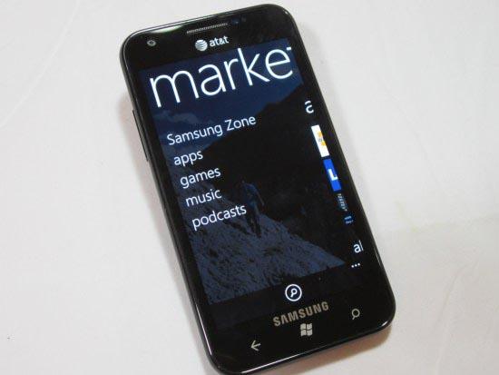 Windows Phone Marketplace Samsung Focus S
