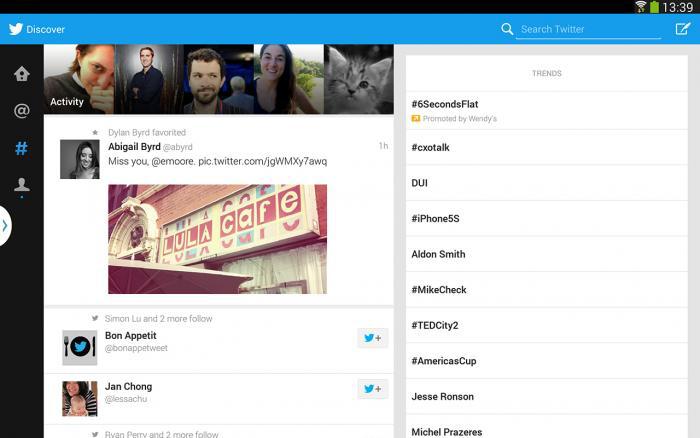 Twitter for Android Tablets official app