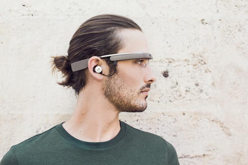 Google Glass updated hardware mono earbud male