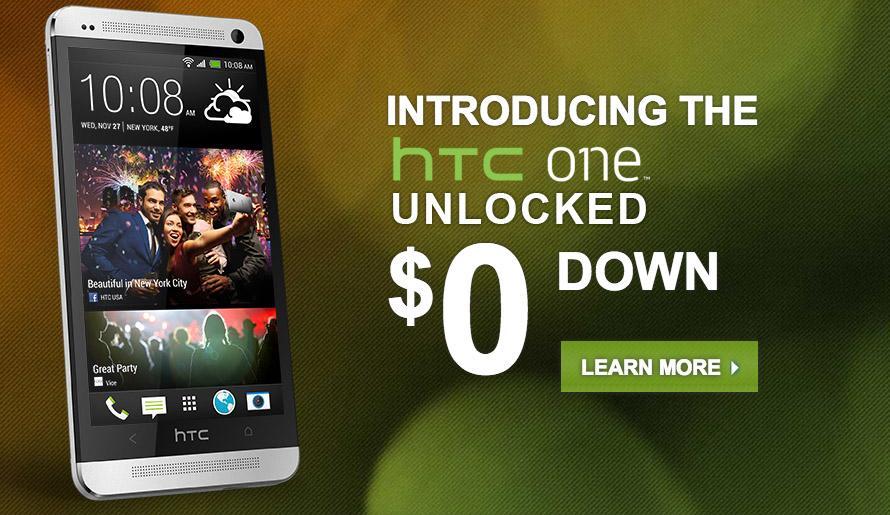 Unlocked HTC One financing program