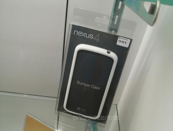 White Google Nexus 4 bumper case