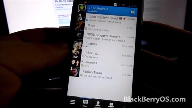 BBM for Android video leak