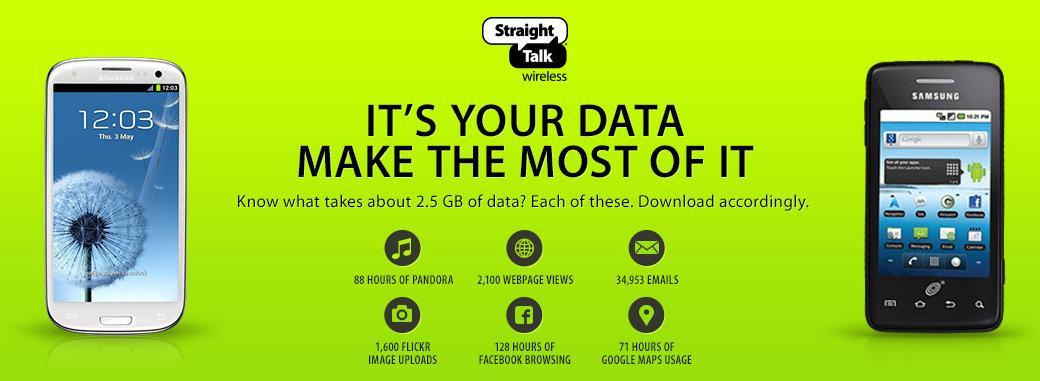 StraightTalk unlimited data plan 2.5GB throttling