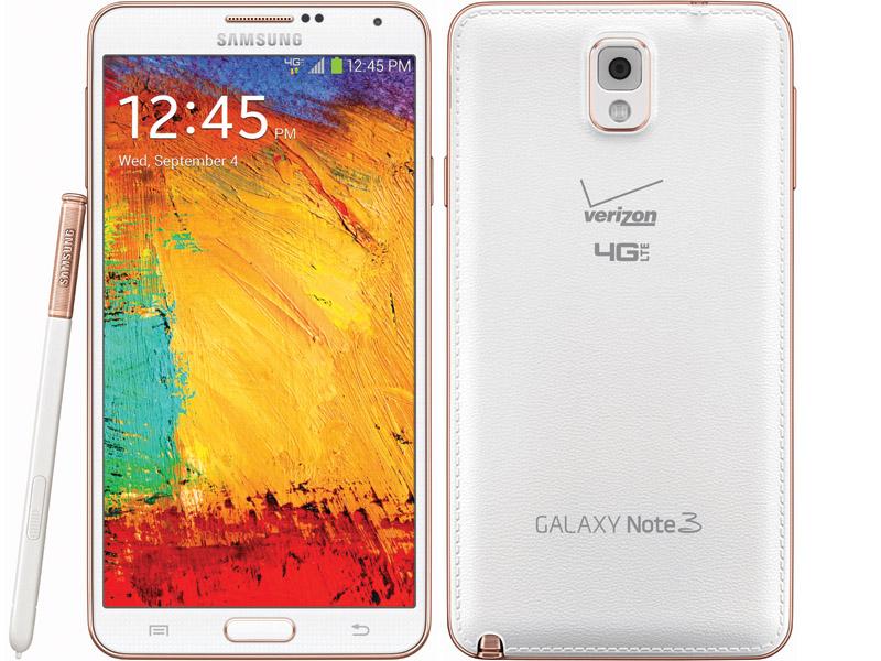 Verizon Rose Gold White Samsung Galaxy Note 3 official