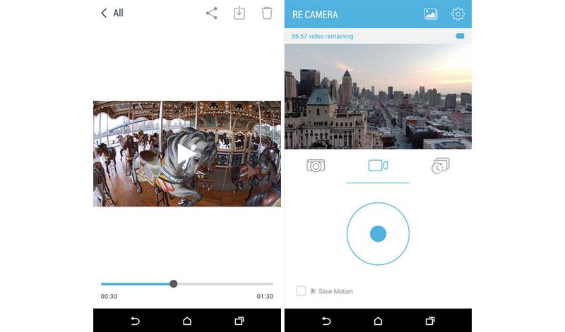 HTC RE camera app more screenshots