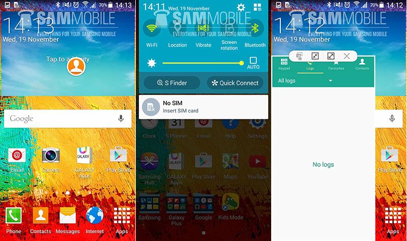 Samsung Galaxy Note 3 Android 5.0 update screenshots