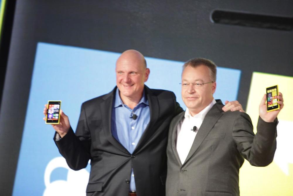 Steve Ballmer Stephen Elop Microsoft Nokia
