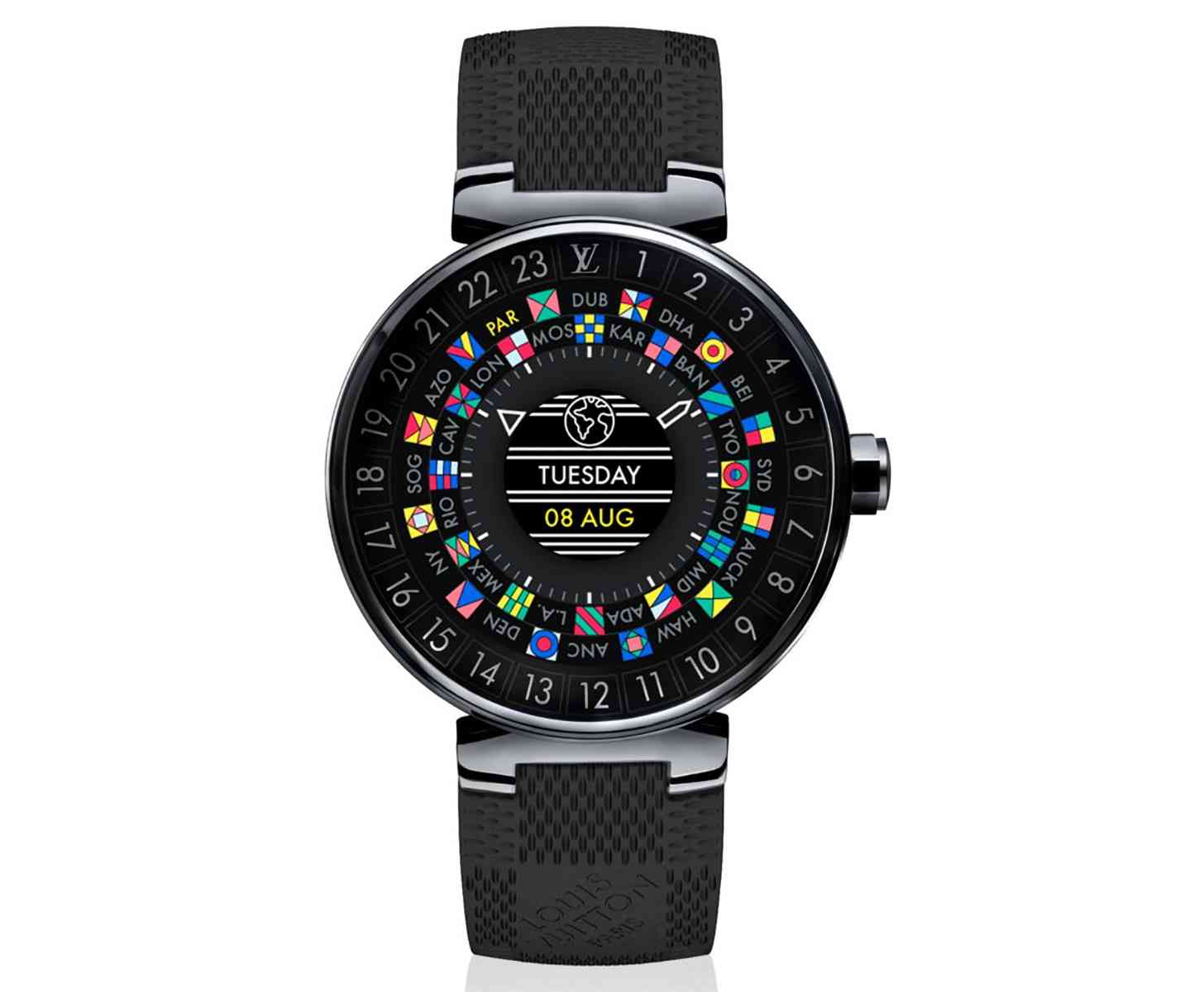 Louis Vuitton Tambour Horizon Black Android Wear smartwatch
