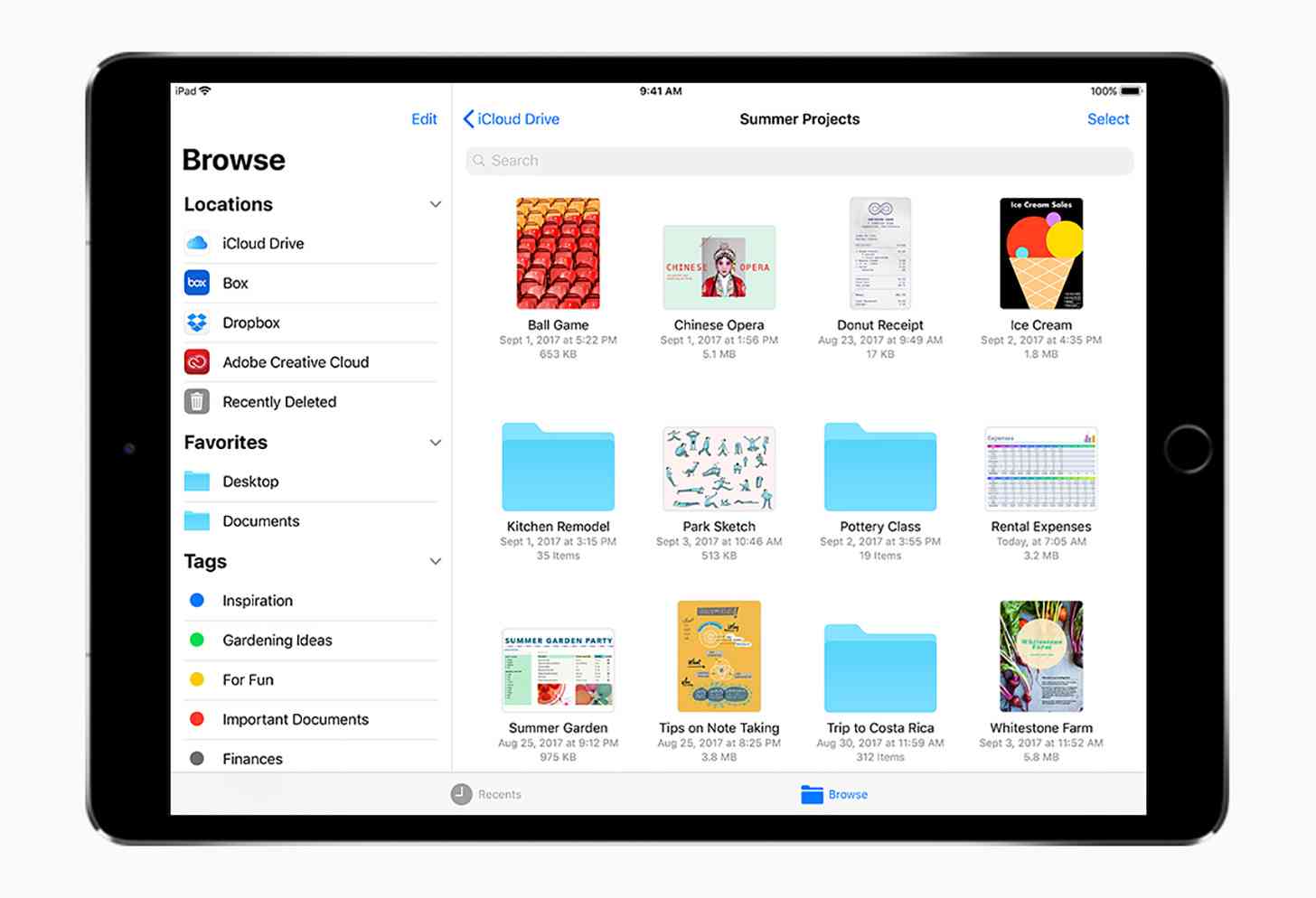 iOS 11 Files app iPad