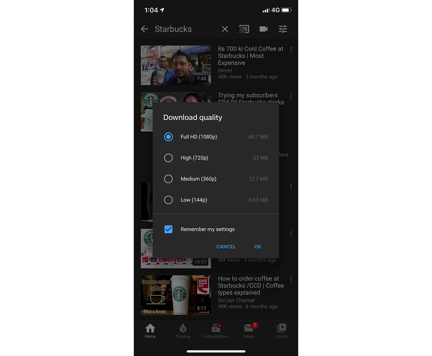 YouTube Premium 1080p video downloads
