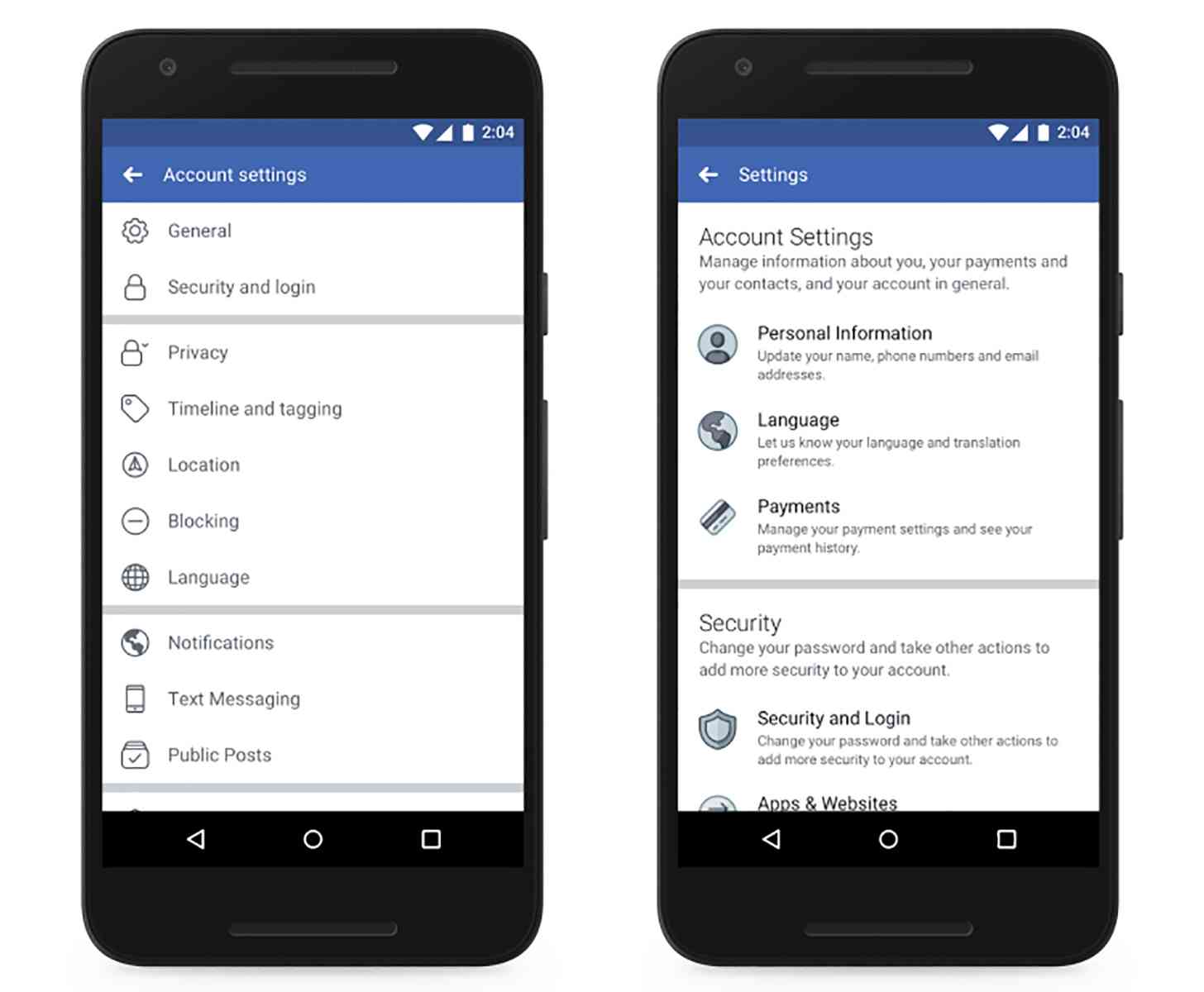 Facebook simplified data privacy settings