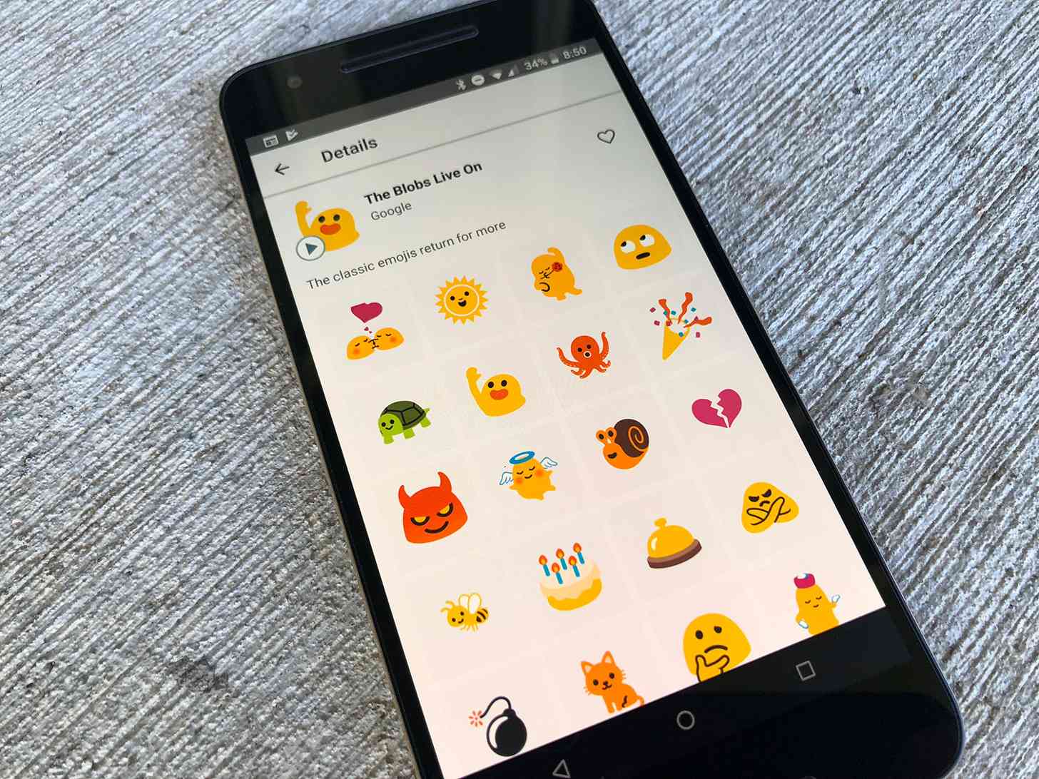 Google blob emoji stickers Gboard Android Messages