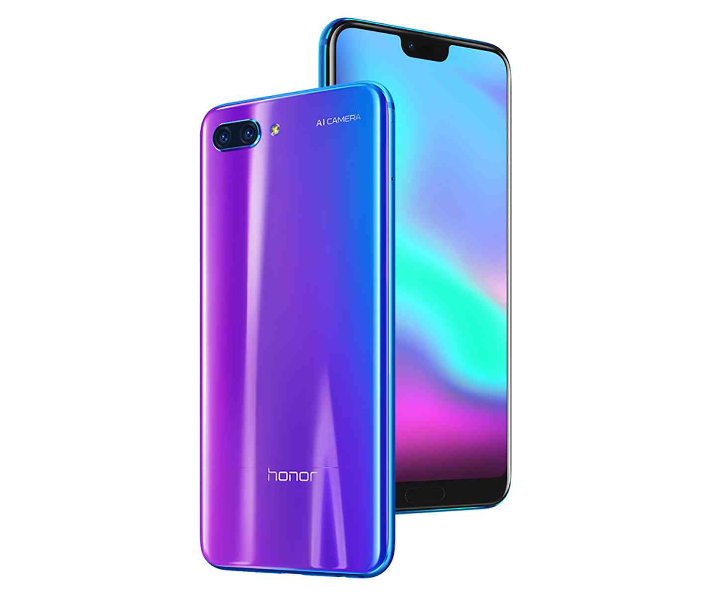 Honor 10 official front back